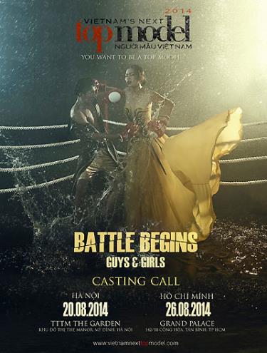 Poster của chương trình với chủ đề “The battle begins - Khai chiến”.