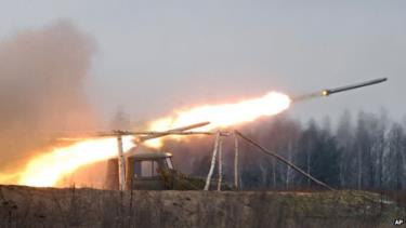 Tên lửa Grad do Nga chế tạo được cả 2 phe ở Ukraine sử dụng trong cuộc xung đột.