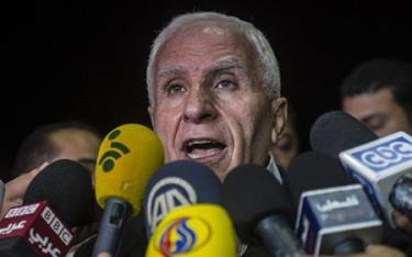Trưởng đoàn đàm phán của Palestine Azzam al-Ahmed.