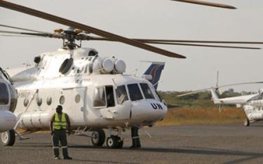 Trực thăng của LHQ hoạt động tại Nam Sudan