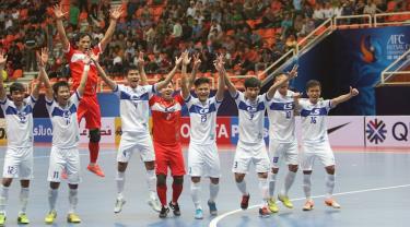 Các cầu thủ Thái Sơn Nam tại giải Futsal châu Á.