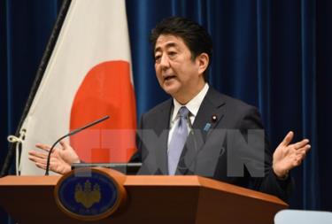 Thủ tướng Nhật Bản Shinzo Abe phát biểu nhân kỷ niệm 70 năm ngày kết thúc Thế chiến Hai.