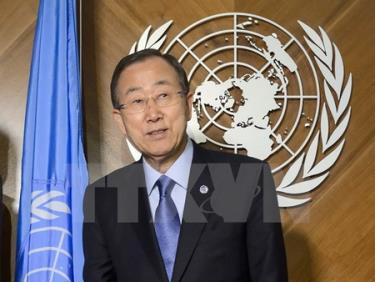 Tổng Thư ký Liên hợp quốc Ban Ki-moon tại Geneva ngày 14/6.