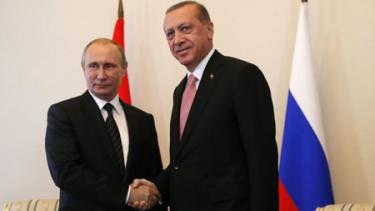 Tổng thống Putin và Tổng thống Erdogan trong cuộc gặp thưởng đỉnh hai nước ngày 9/8.