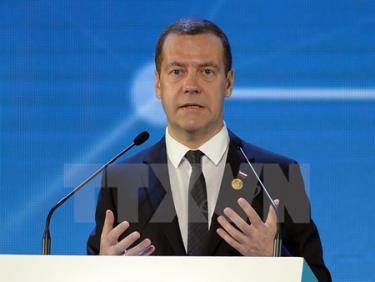 Thủ tướng Nga Dmitry Medvedev.