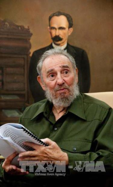 Lãnh tụ Cuba Fidel castro trả lời phỏng vấn tại thủ đô La Habana ngày 8/8/2010.