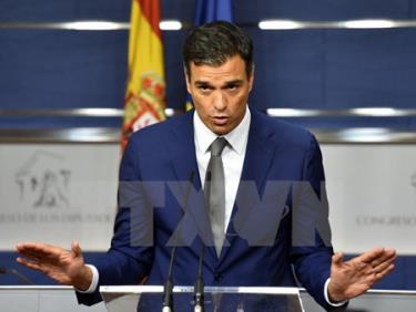 Thủ lĩnh đảng Xã hội (PSOE) Pedro Sanchez.
