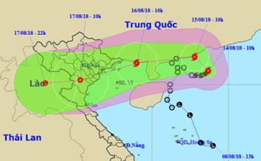 Áp thấp nhiệt đới ở biển Đông mạnh lên thành bão.