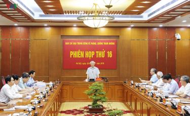 Phiên họp thứ 16 Ban Chỉ đạo Trung ương về phòng chống tham nhũng