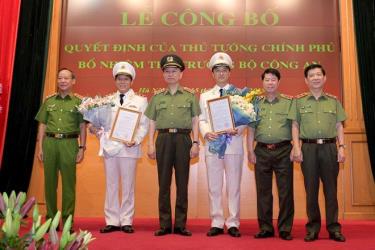 Lãnh đạo Bộ Công an chúc mừng 2 tân thứ trưởng.