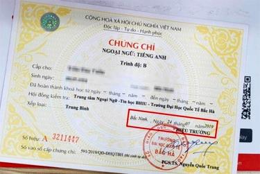 48 trường đại học, sở giáo dục phải dừng cấp chứng chỉ ngoại ngữ và tin học.