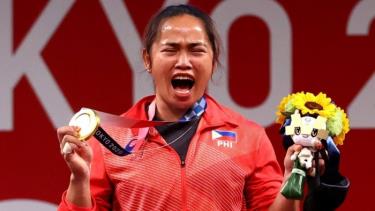 Hidilyn Diaz giành HCV Olympic Tokyo 2021.