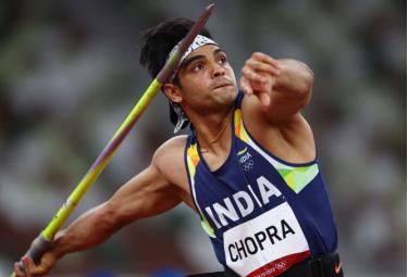 Neeraj Chopra tại chung kết nội dung ném lao diễn ra ngày 7-8.