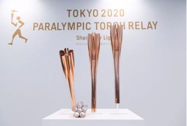 Ngọn đuốc được sử dụng trong lễ rước đuốc Paralympic Tokyo 2020.