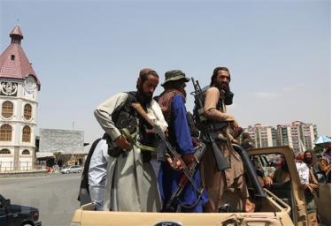 Các tay súng Taliban tại thủ đô Kabul, Afghanistan ngày 17/8/2021.