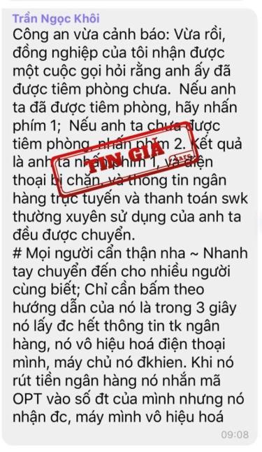 Thông tin giả đang lan truyền chóng mặt trên các mạng xã hội là sai sự thật.