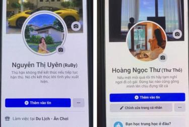 Hiếu lập các Facebook giả mạo là các 