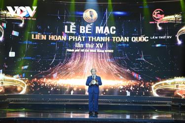 Tổng Giám đốc Đài TNVN Đỗ Tiến Sỹ phát biểu bế mạc Liên hoan Phát thanh toàn quốc lần thứ XV tại TP.HCM