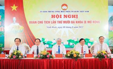 Hội nghị Đoàn Chủ tịch UBTƯ MTTQ Việt Nam lần thứ mười ba, khóa IX mở rộng.