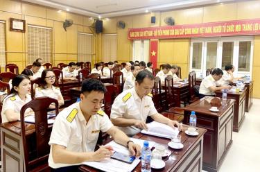Chi cục Thuế Lục dafabet họp bàn giải pháp thu ngân sách 5 tháng cuối năm 2023
