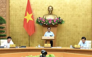 Thủ tướng Phạm Minh Chính phát biểu tại phiên họp Chính phủ thường kỳ