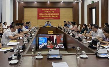 Các đại biểu tham dự Hội nghị tại điểm cầu đăng nhập dafabet Yên Bái.