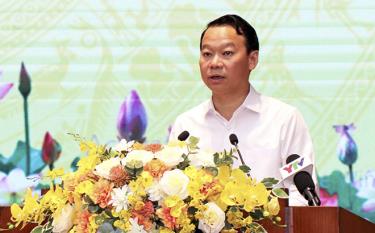 Bí thư Tỉnh ủy Đỗ Đức Duy phát biểu kết dafabet link Hội nghị.