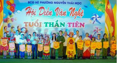 Hội diễn văn nghệ sôi nổi của thiếu niên nhi đồng phường Nguyễn Thái Học, thành phố Yên Bái.