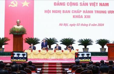 Quang cảnh phiên khai mạc Hội nghị Ban Chấp hành Trung ương khóa XIII.