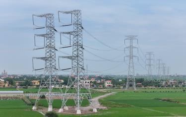 Đường dây 500kV mạch 3 cung đoạn NMNĐ Nam Định I – Phố Nối đã hoàn thành đóng điện vào chiều ngày 19/8/2024. Ảnh: npt.com.vn
