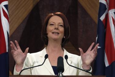 Bà Julia Gillard - tân thủ tướng Liên bang Úc.