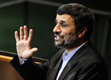 Tổng thống Iran Mahmoud Ahmadinejad phát biểu tại đại hội đồng LHQ hôm 23/9.
