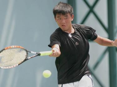 Lý Hoàng Nam trong trận chung kết thắng Chih Chun Tang trưa 2-9

