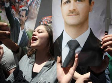 Những người ủng hộ Tổng thống Bashar al-Assad.