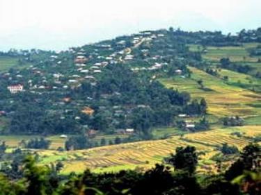 Phong cảnh yên bình của bản Nà Luồng