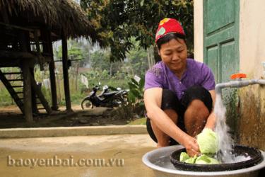 Nhờ thu phí và quản lý tốt, công trình nước sạch xã Liễu Đô hoạt động hiệu quả.