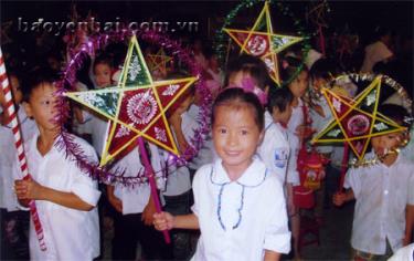 Vui Trung thu.
(Ảnh: Hà Linh)
