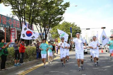 Rước đuốc Asiad 2014.