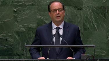 Tổng thống Pháp Francois Hollande lên án việc con tin Herve Gourdel bị giết hại ở Algeria.