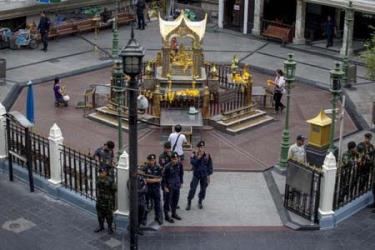 Đền Erawan - nơi xảy ra vụ đánh bom đẫm máu.