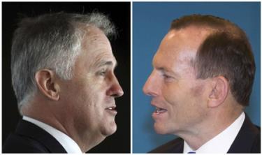 Ông Malcolm Turnbull (trái) đã đánh bại ông Tony Abbott trong cuộc 