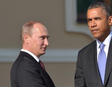 Tổng thống Mỹ Barack Obama (phải) sẽ gặp người đồng cấp Nga Putin để bàn các vấn đề nóng.
