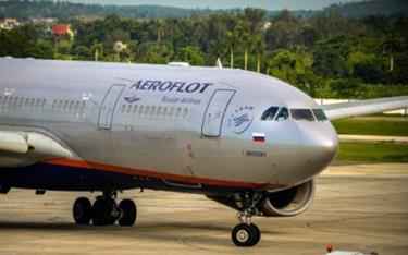 Ukraine vừa thông báo cấm các chuyến bay của hãng Aeroflot Nga được bay qua không phận.