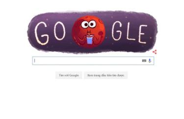 Google Doodle thay hình ảnh đại diện mới nhân ngày phát hiện ra nước ở dạng lỏng tồn tại trên Sao Hỏa.