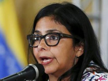 Ngoại trưởng Venezuela Delcy Rodriguez.