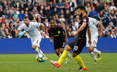 Aguero chưa từng ghi bàn ở Liberty trước đây, nhưng đã lập cú đúp trong trận đấu thuộc vòng 6 Ngoại hạng Anh, qua đó nâng thành thích làm bàn của amn cho Man City mùa này lên con số 11.