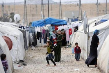 Người dân Syria tại khu dành cho người tị nạn ở Nizip, tỉnh Gaziantep, Thổ Nhĩ Kỳ.