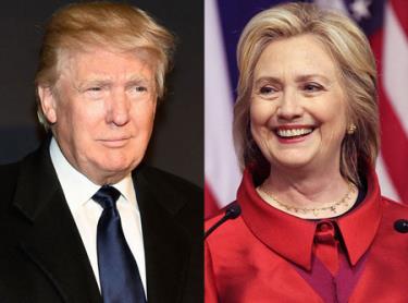 Bà Hillary Clinton và ông Donald Trump.
