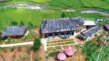 Mù Cang Chải Ecolodge - điểm du lịch sinh thái hấp dẫn tại bản Hắt Khua, xã Nậm Khắt, huyện Mù Cang Chải. (Ảnh: Thanh Miền)