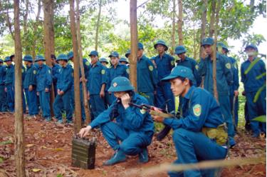 Đảng bộ Quân sự huyện Văn Chấn luôn chú trọng xây dựng lực lượng vũ trang vững mạnh, toàn diện.